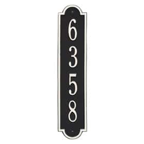 Whitehall Richmond Vertical Plaque Black White