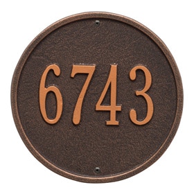 Whitehall Round Plaque Oil Rubbed Bronze