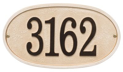 Whitehall Stonework Oval Address Plaques Product Image