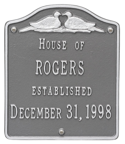 Whitehall Wedding Plaque