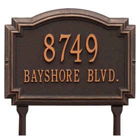 Williamsburg Lawn Marker Oil Rubbed Bronze