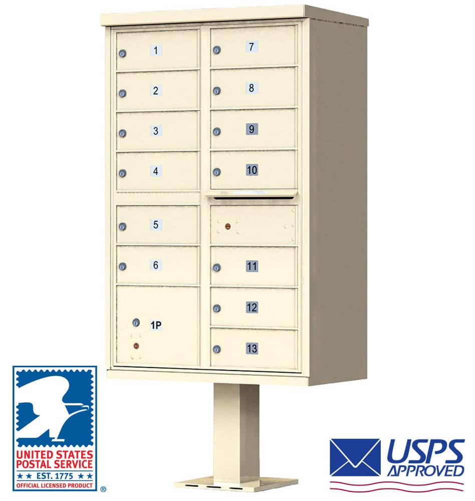 The Florence CBU Cluster Mailbox - 13 Tenant Doors, 1 Parcel Locker Product Image