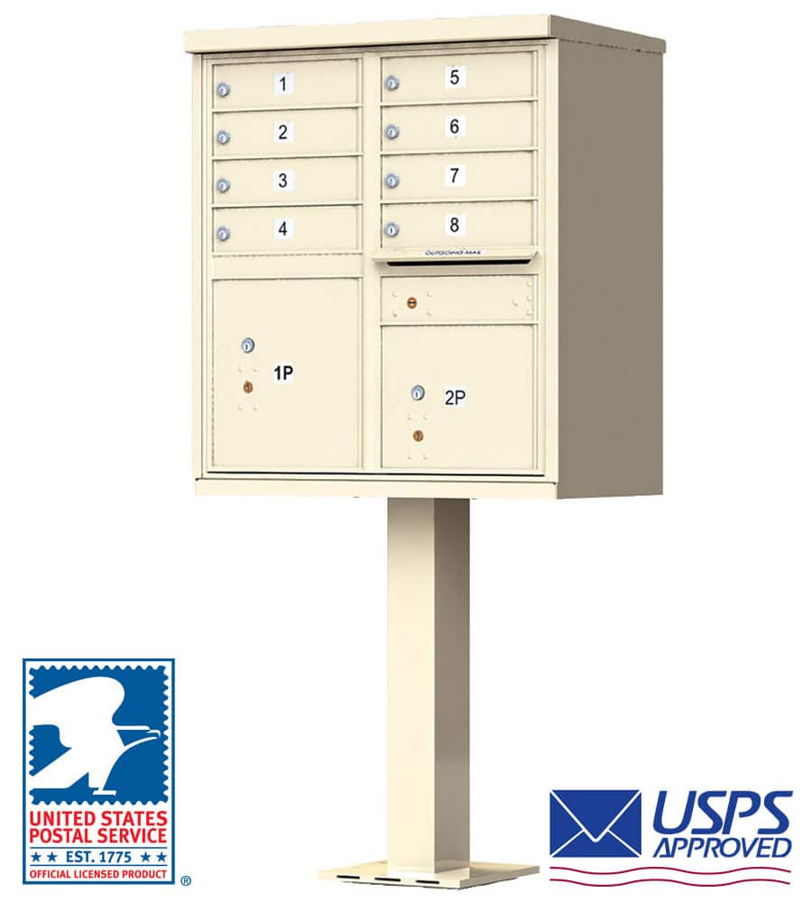 Florence CBU Cluster Mailbox – 8 Tenant Doors, 2 Parcel Lockers Product Image