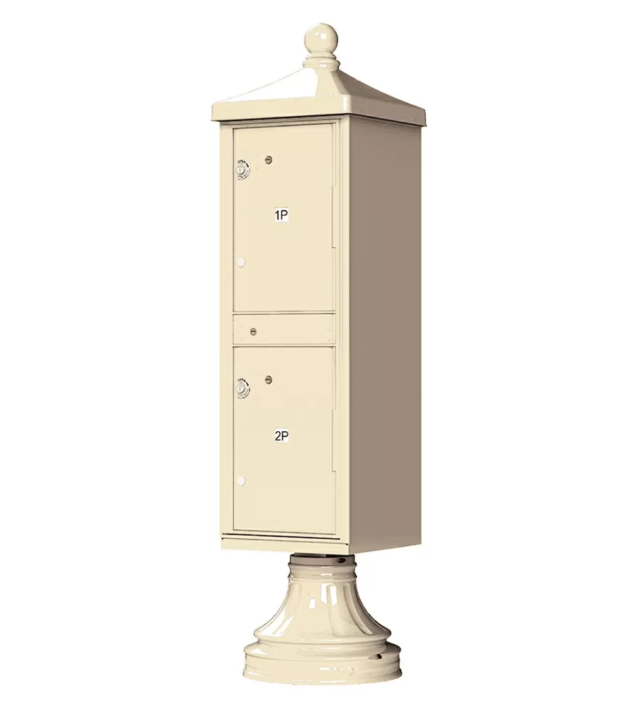 Florence CBU Cluster Mailbox – Vogue Traditional Kit, 2 Parcel Lockers Product Image