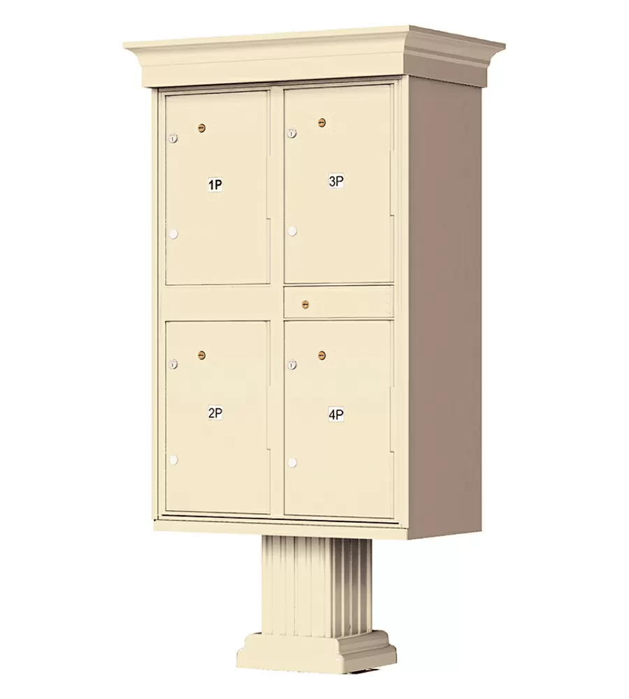 Florence CBU Cluster Mailbox – Vogue Classic Kit, 4 Parcel Lockers Product Image