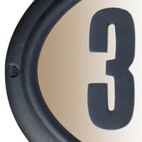 QualArc Edgewood Address Plaques Black