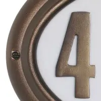 QualArc Edgewood Address Plaques French Bronze
