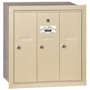 Salsbury 3 Door Vertical Mailbox Sandstone