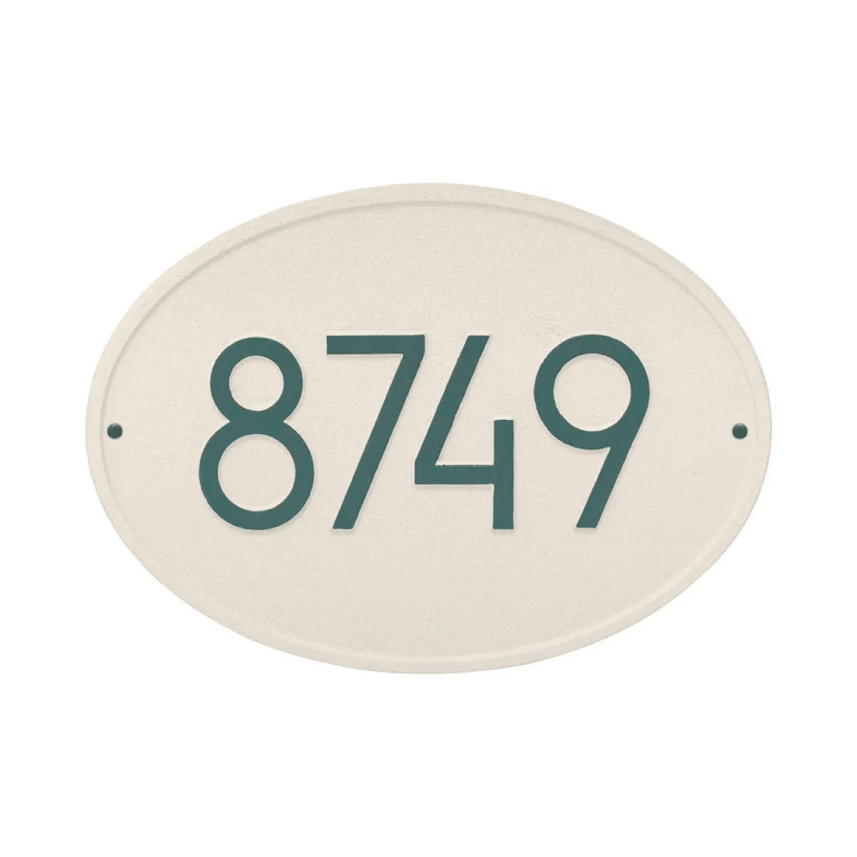 The Whitehall Hawthorne Oval Modern Address Plaque Product Image