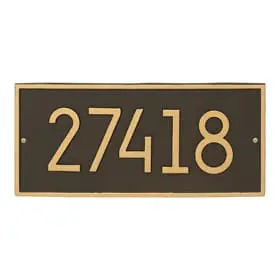 Whitehall Modern Hartford Plaque Aged Bronze