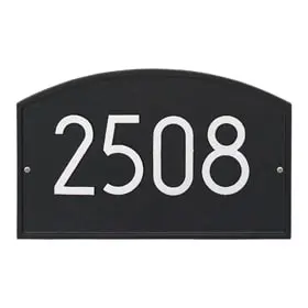 Whitehall Modern Legacy Plaque Black Silver