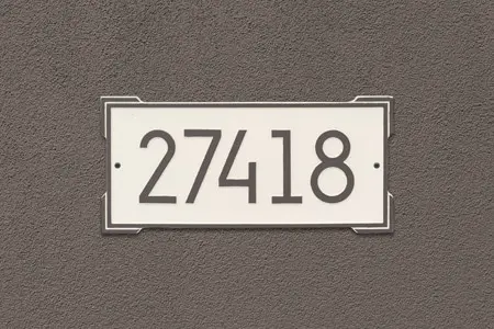 Whitehall Modern Roanoke Address Plaque Installed