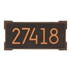 Whitehall Modern Roanoke Plaque Bronze