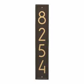 Whitehall Modern Vertical Plaque Aged Bronze