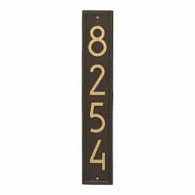 Whitehall Modern Vertical Plaque Aged Bronze