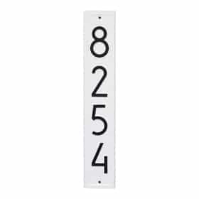 Whitehall Modern Vertical Plaque White Black