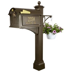 Whitehall Balmoral Deluxe Mailbox Package Bronze