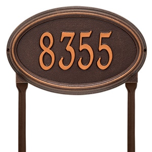 Whitehall Concord Oval Lawn Antique Copper