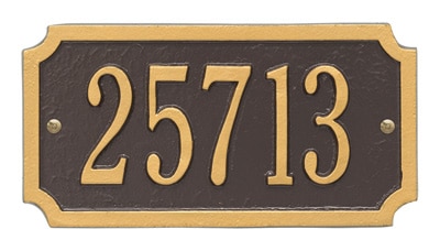 Whitehall Cut Corner Rectangle Address Plaque Product Image