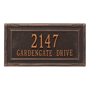 Whitehall Gardengate Plaque Oil Rubbed Bronze