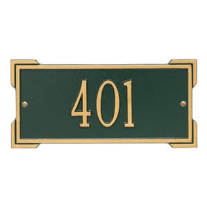 Whitehall Mini Roanoke Plaque Green Gold