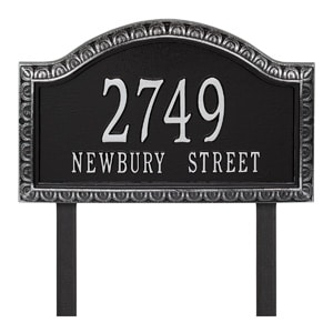 Whitehall Penhurst Lawn Marker Black Silver