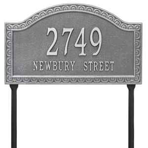 Whitehall Penhurst Lawn Marker Pewter Silver