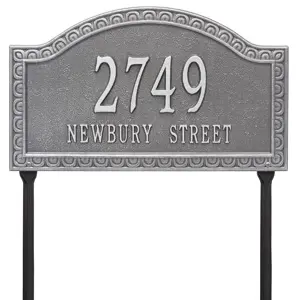 Whitehall Penhurst Lawn Marker Pewter Silver