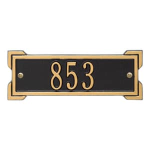 Whitehall Petite Roanoke Plaque Black Gold