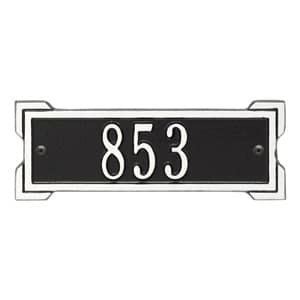 Whitehall Petite Roanoke Plaque Black White