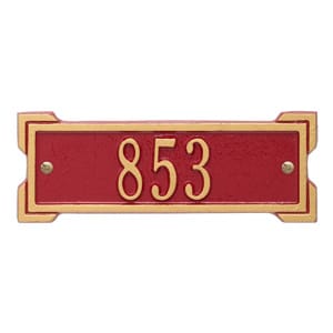 Whitehall Petite Roanoke Plaque Red Gold