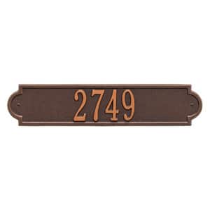 Whitehall Richmond Horizontal Plaque Antique Copper