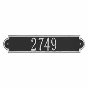 Whitehall Richmond Horizontal Plaque Black Silver