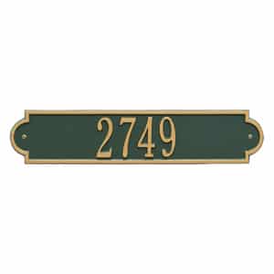 Whitehall Richmond Horizontal Plaque Green Gold