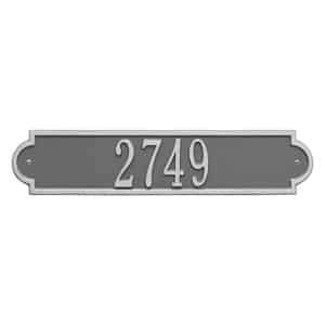 Whitehall Richmond Horizontal Plaque Pewter Silver