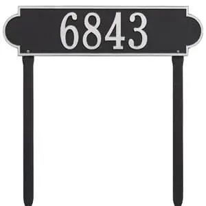 Whitehall Richmond Horizontal Lawn Black Silver