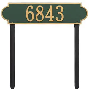 Whitehall Richmond Horizontal Lawn Green Gold
