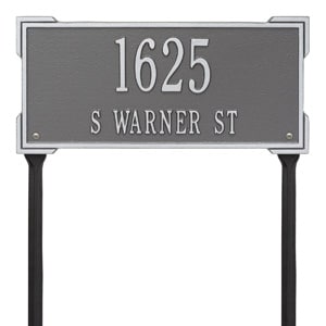 Whitehall Roanoke Lawn Marker Pewter Silver