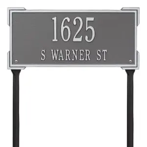 Whitehall Roanoke Lawn Marker Pewter Silver