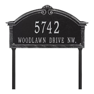 Whitehall Roselyn Lawn Marker Black Silver