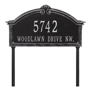 Whitehall Roselyn Lawn Marker Black Silver