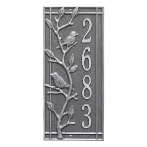 Whitehall Woodridge Vertical Plaque Pewter Silver