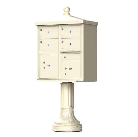 Florence CBU Cluster Mailbox – Vogue Traditional Kit, 4 Tenant Doors, 2 Parcel Lockers Product Image