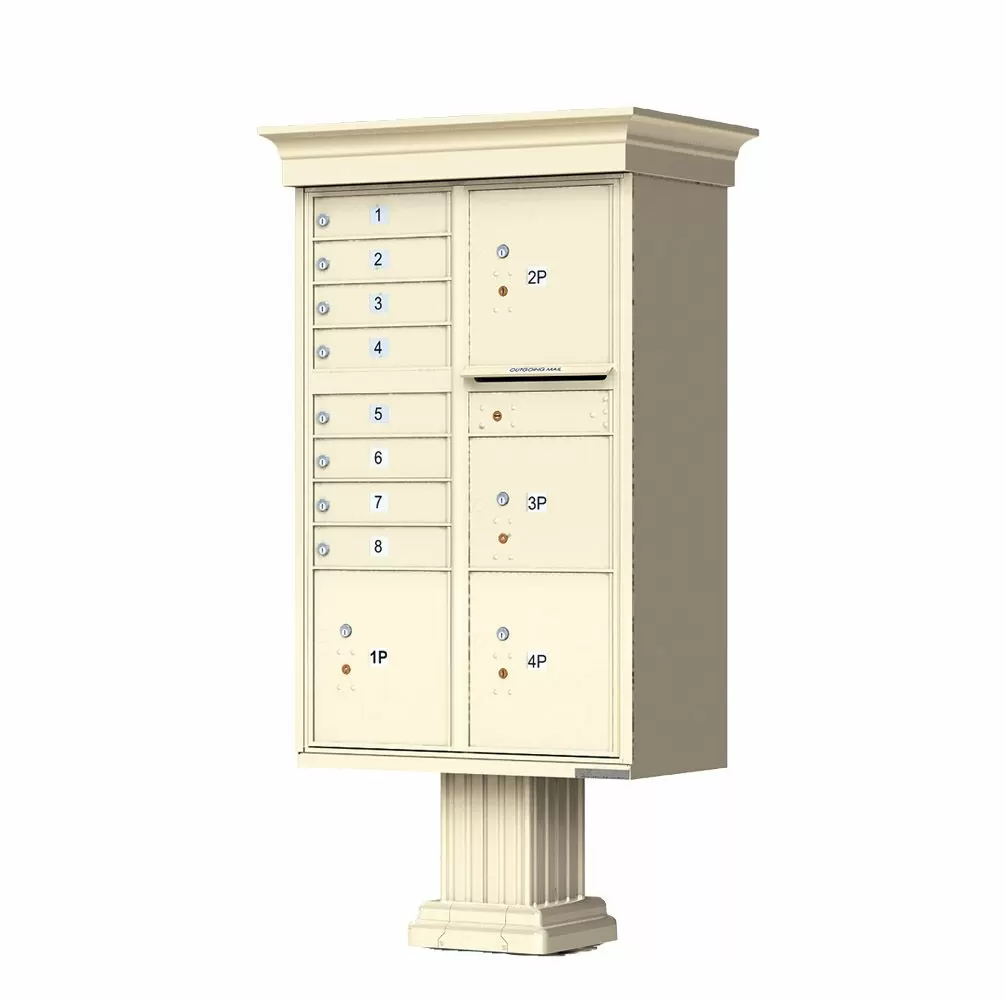 Florence CBU Cluster Mailbox – Vogue Classic Kit, 8 Tenant Doors, 4 Parcel Lockers Product Image