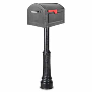 Centennial Mailbox Basic Post Decorative Pewter