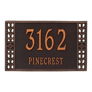 Whitehall Boston Plaque Oil Rubbed Bronze