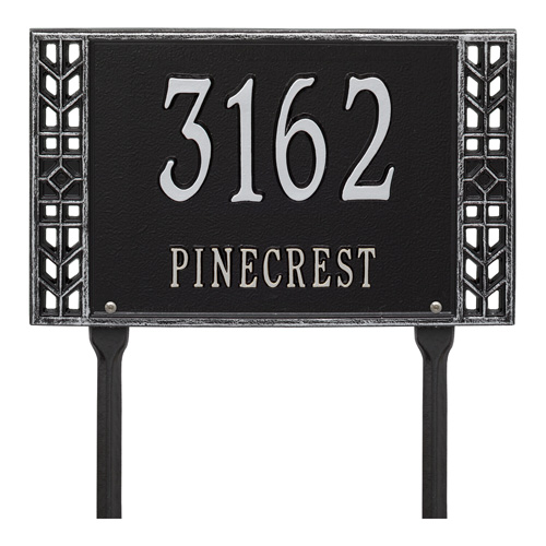 Whitehall Boston Lawn Marker Address Plaque