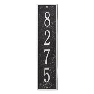 Whitehall Delaware Vertical Plaque Black Silver