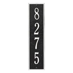 Whitehall Delaware Vertical Plaque Black White