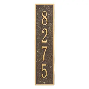 Whitehall Delaware Vertical Plaque Bronze Gold